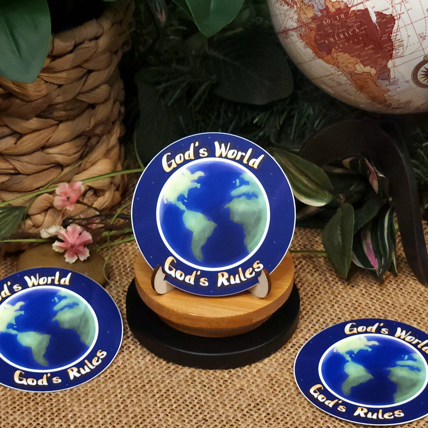 God's World, God's Rules Sticker