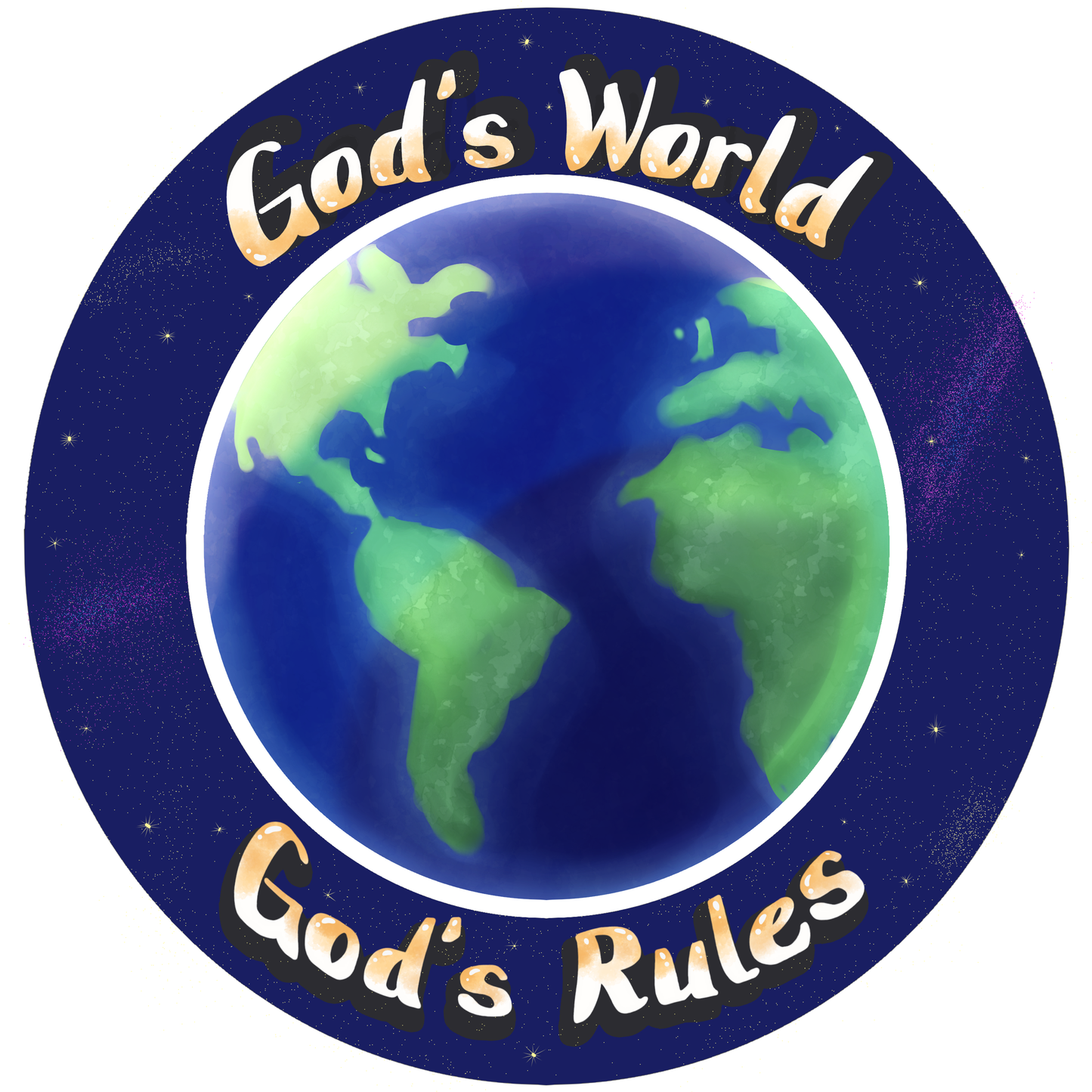 God's World, God's Rules Sticker