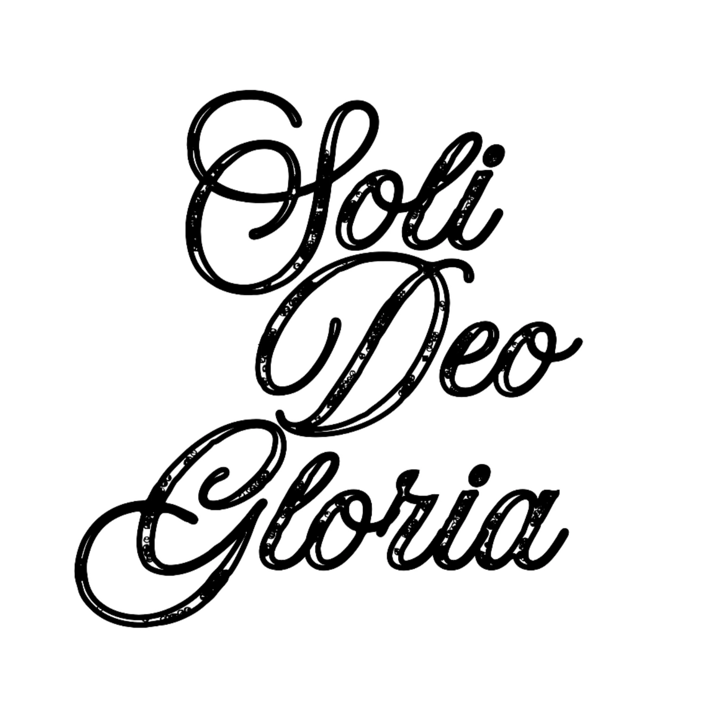 Soli Deo Gloria Sticker (Black)